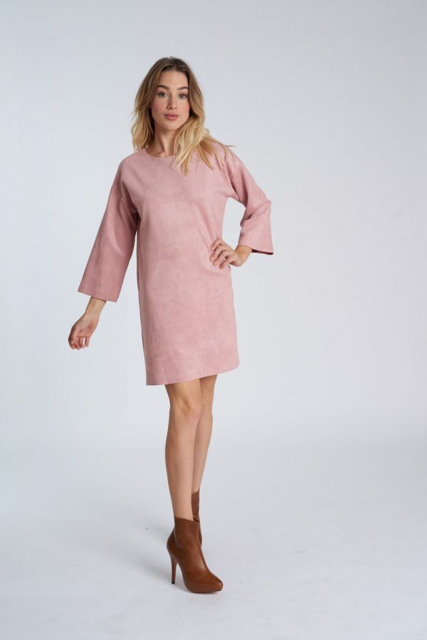 ChusaNicoli - Vito Pink Suede Dress