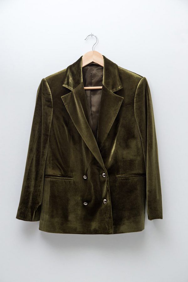 Chusa Nicoli - green velvet jacket